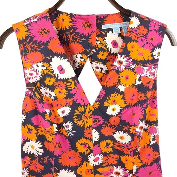 Draper James Floral Fit and Flare Summer Mini Dress - Picture 4 of 16